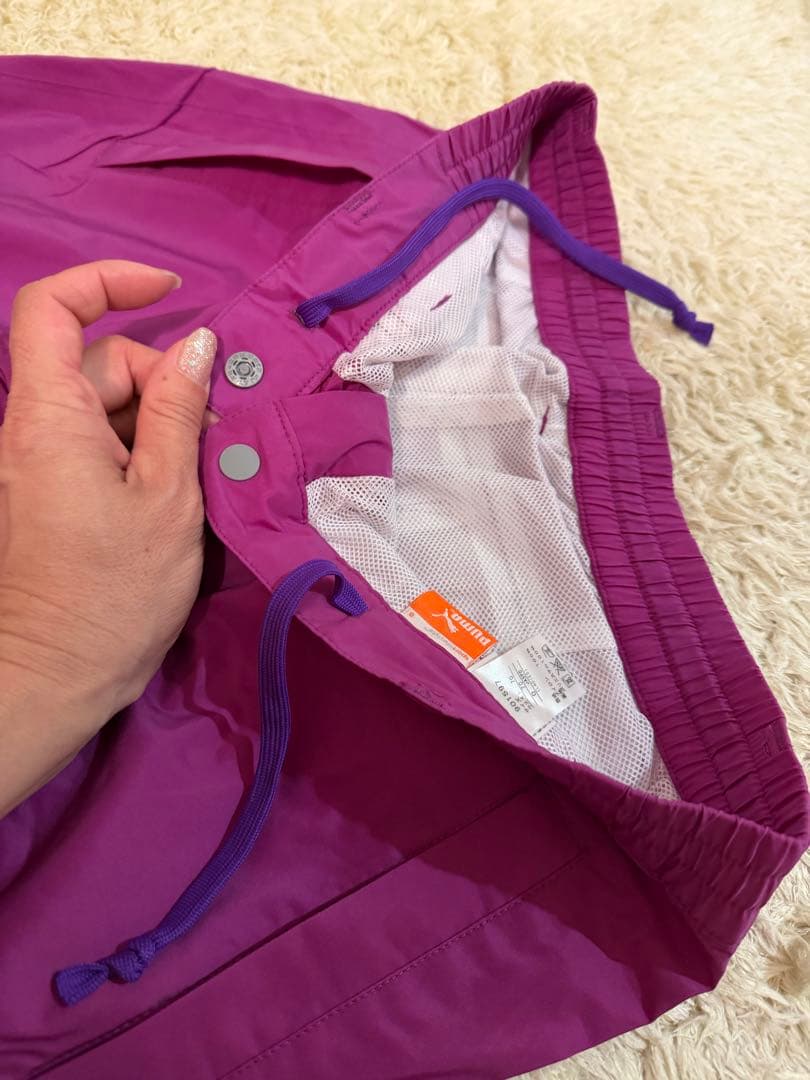 新品未使用PUMA レディース レインスーツ Oサイズ パープルセット