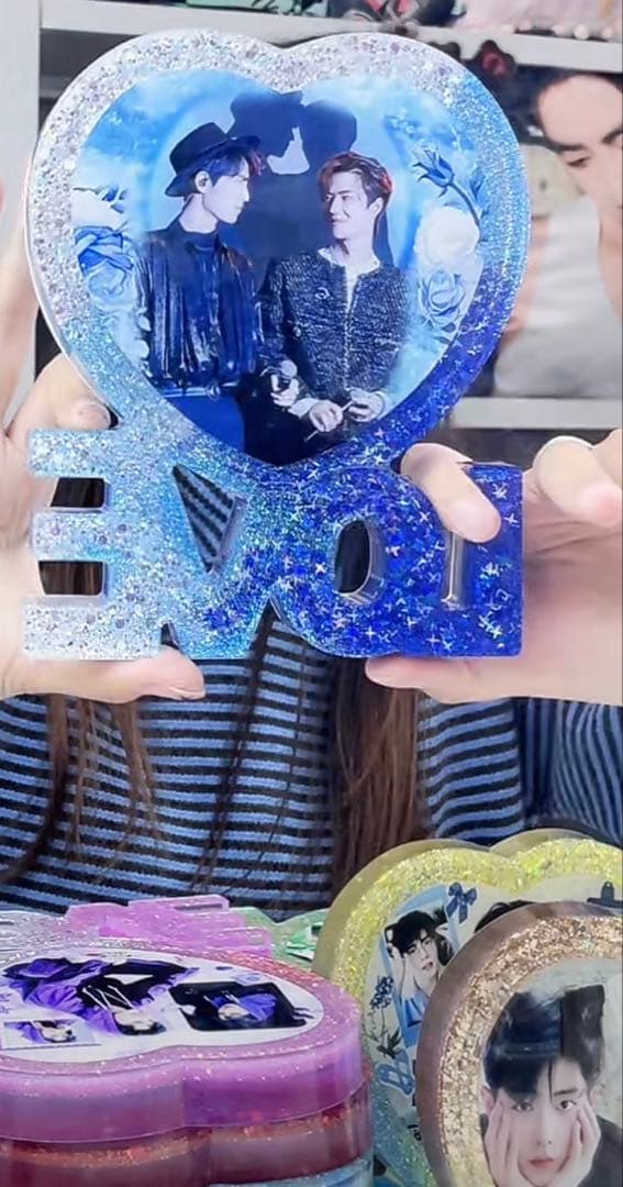 新作 王一博 肖戦 超大Loveスタンド　置物 3点セット❣️確認用❣️0108