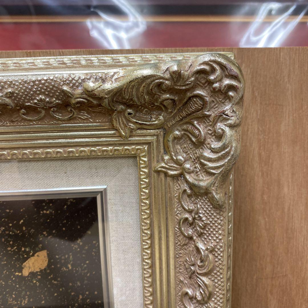 油絵絵画　中原脩(中川脩)　花飾りのプロフィール　油絵