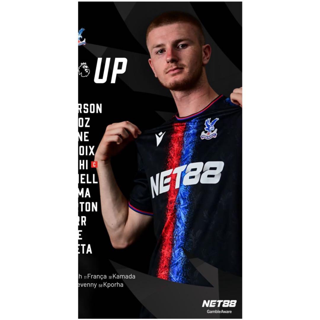 タグ付き【正規品】クリスタルパレス 24-25アウェイユニフォーム