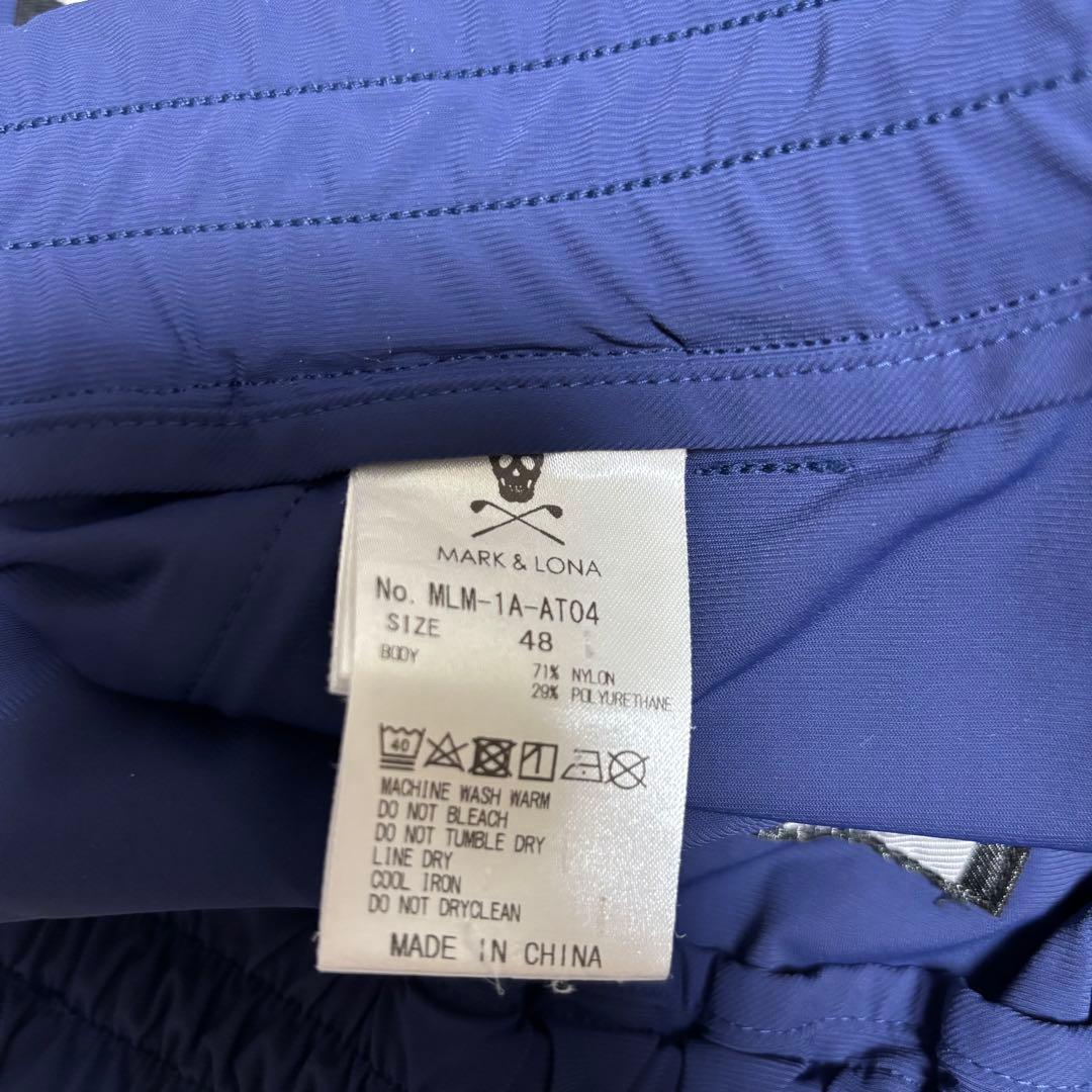 MARK & LONA ネイビー ストレッチパンツ サイズ48（JP:L相当）