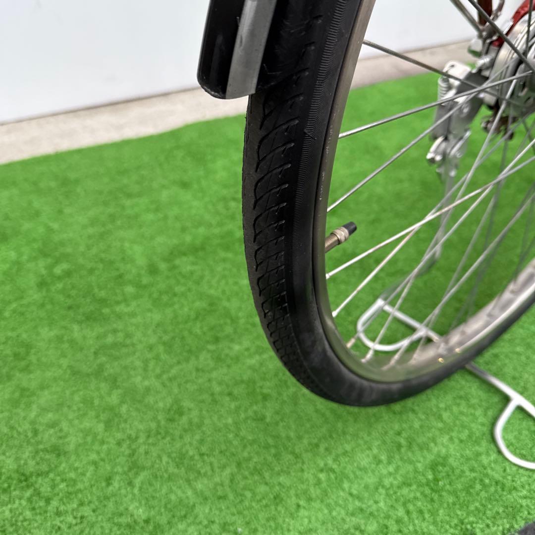 ブリヂストン電動アシスト自転車26インチ 8.9Ah レッド