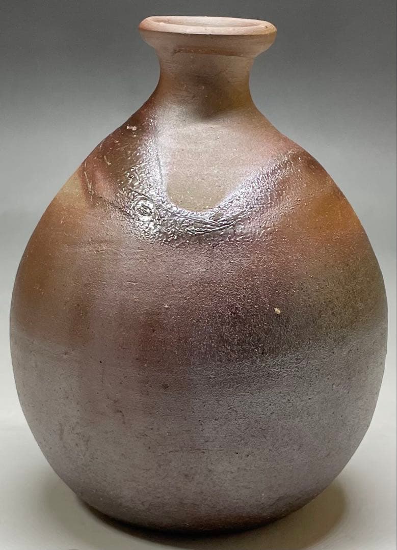 人間国宝　藤原雄　備前徳利　備前焼　共箱　共布　栞　S119