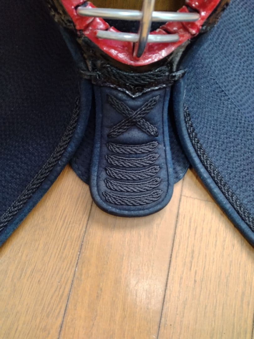 剣道 西都面70 顎ヘリ紺鹿革