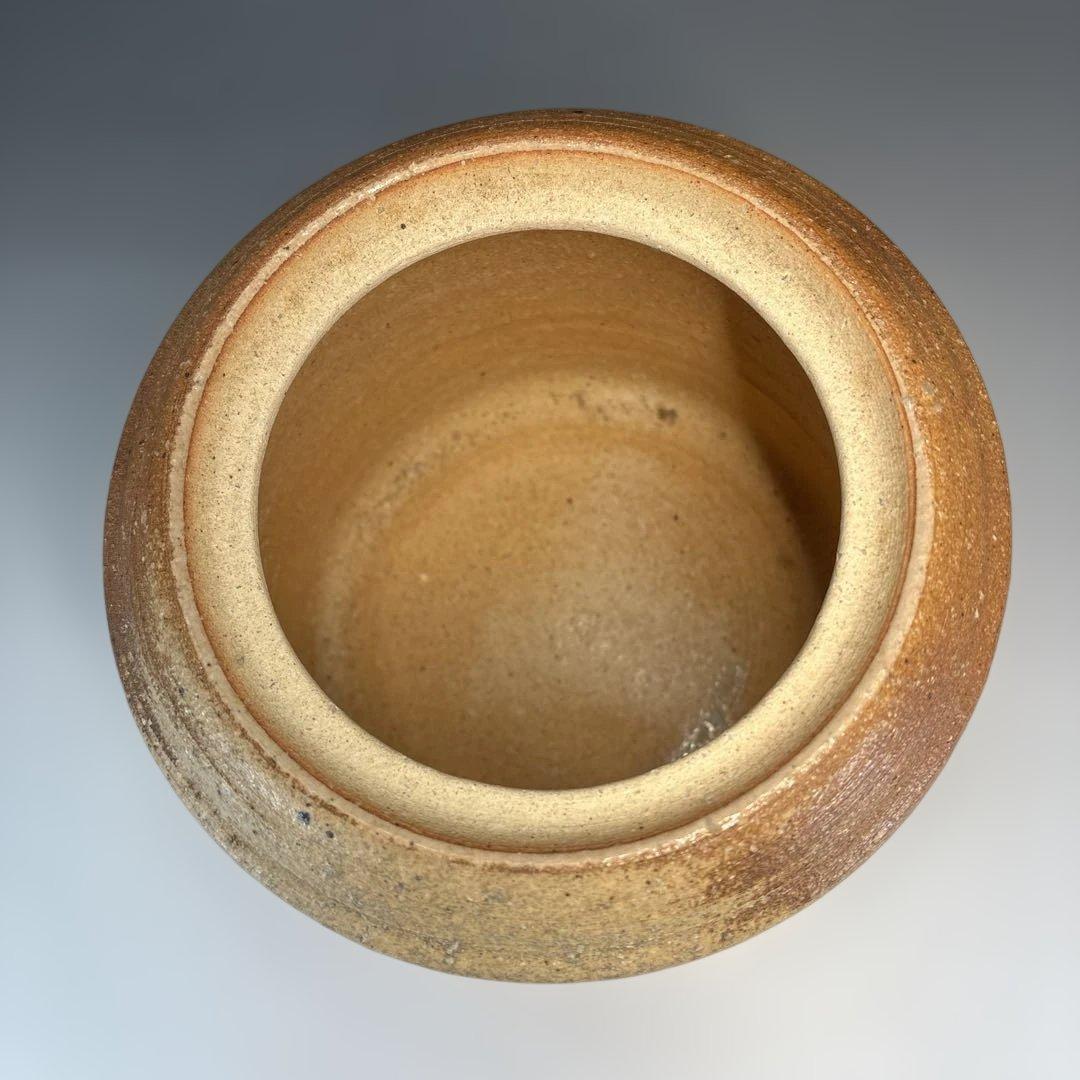 【茶道具】加藤孝三造　利休信楽写水指（共箱）塗蓋付★送料込★