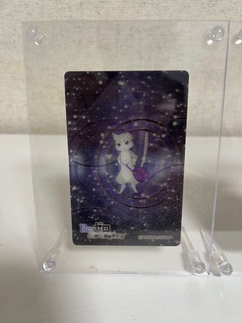 リゼロ　日本製カード　ディスプレイ付　6種