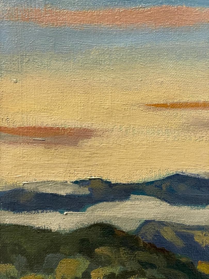 「真作」篠原薫　風景画　油彩画　額装　サイン有り　F8号