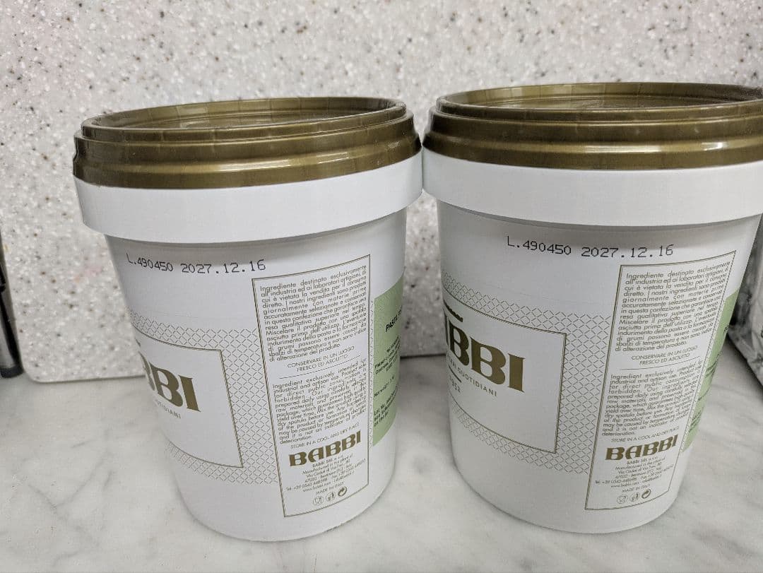 BABBIピスタチオペースト1キロ×2個セットと大東カカオラクテ2パックのセット