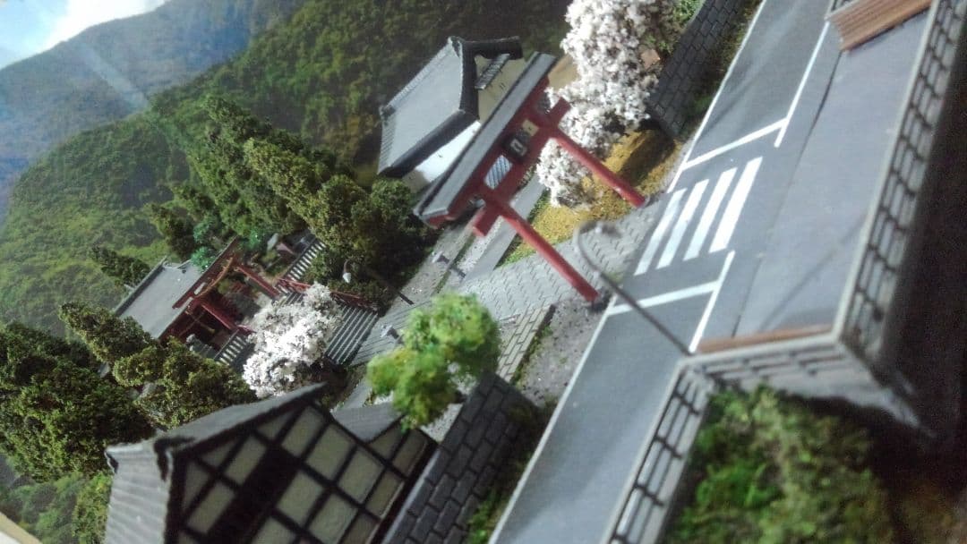 プラモデル✨神社✨寺✨お城✨ミニチュア✨ジオラマ✨３０㎝×２４㎝✨製作受付中❗