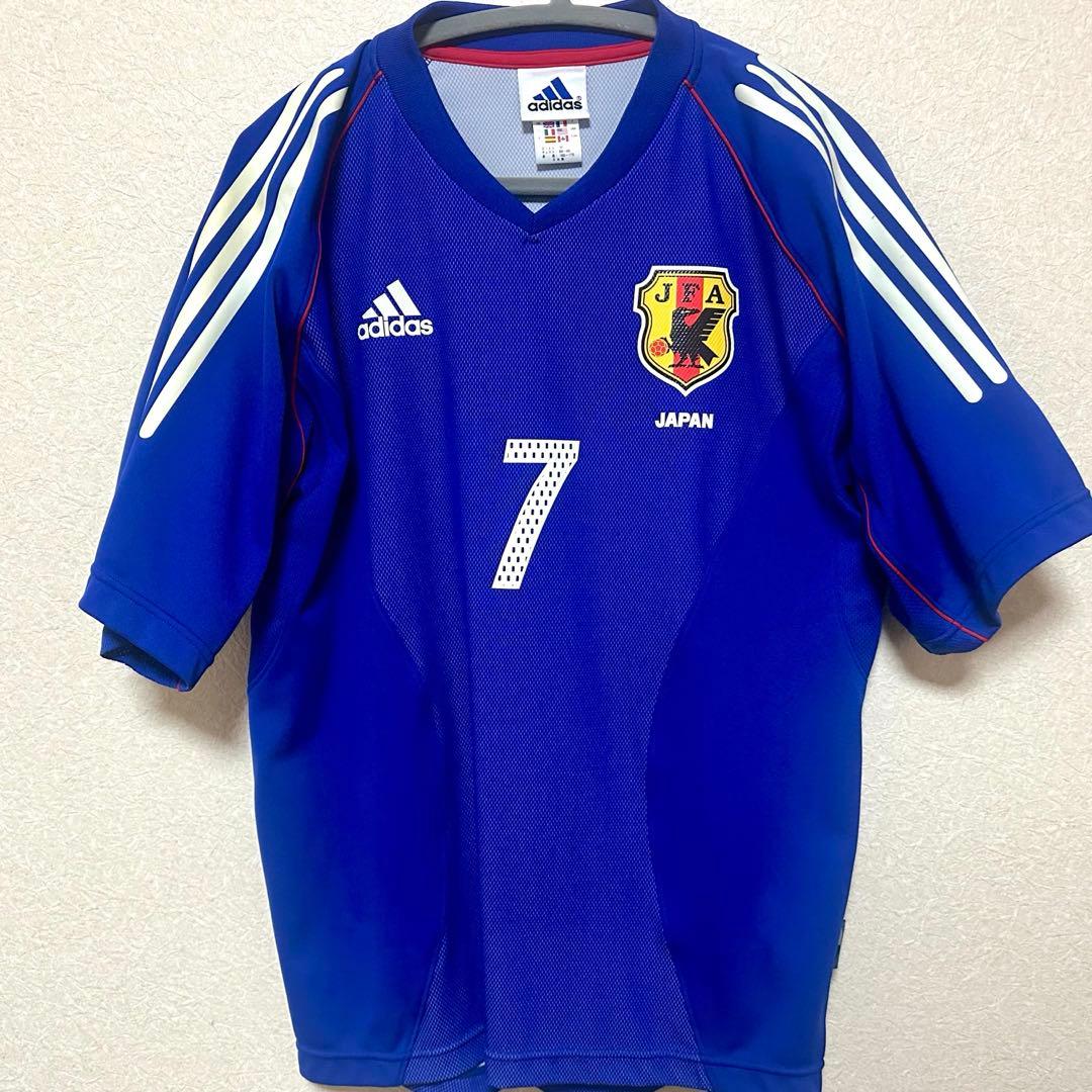 【美品】日本代表 2002 日韓W杯 ホーム 中田英寿 ユニフォーム M 正規品