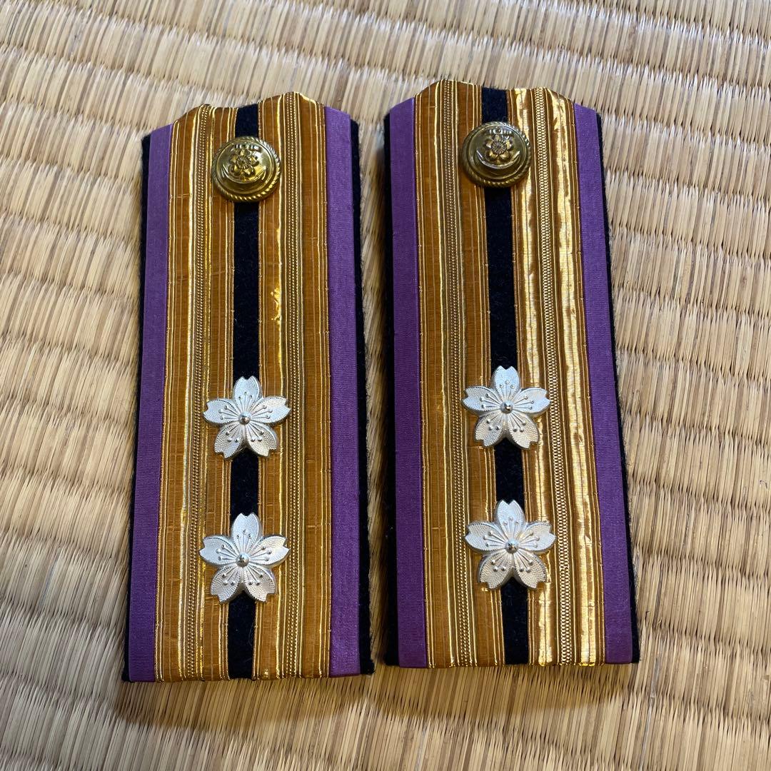 未使用 IJN Commander 大日本帝国海軍 造兵中佐 肩章 前期大型