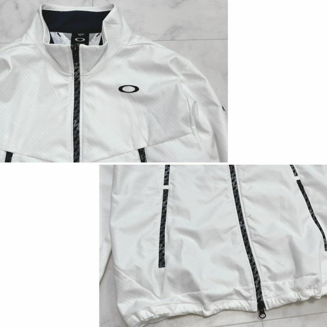 OAKLEY GOLF トラックジャケット ブルゾン ジャージホワイトL