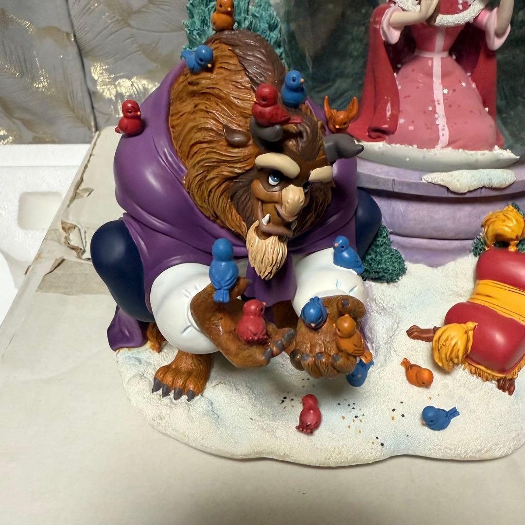 【希少】美女と野獣　ベル　スノードーム　箱あり　オルゴール　未使用品