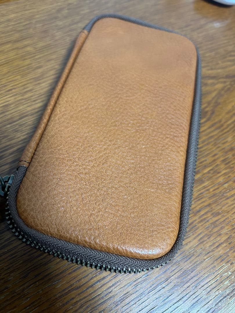 アンドリーベ　&Liebe ラウンドジップペンケース　栃木レザー　美品　完売品