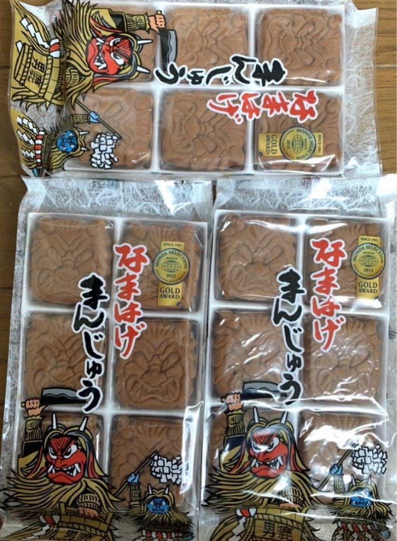 こしあん入り饅頭　お菓子　フジタ製菓　和菓子　なまはげ饅頭3袋 焼菓子