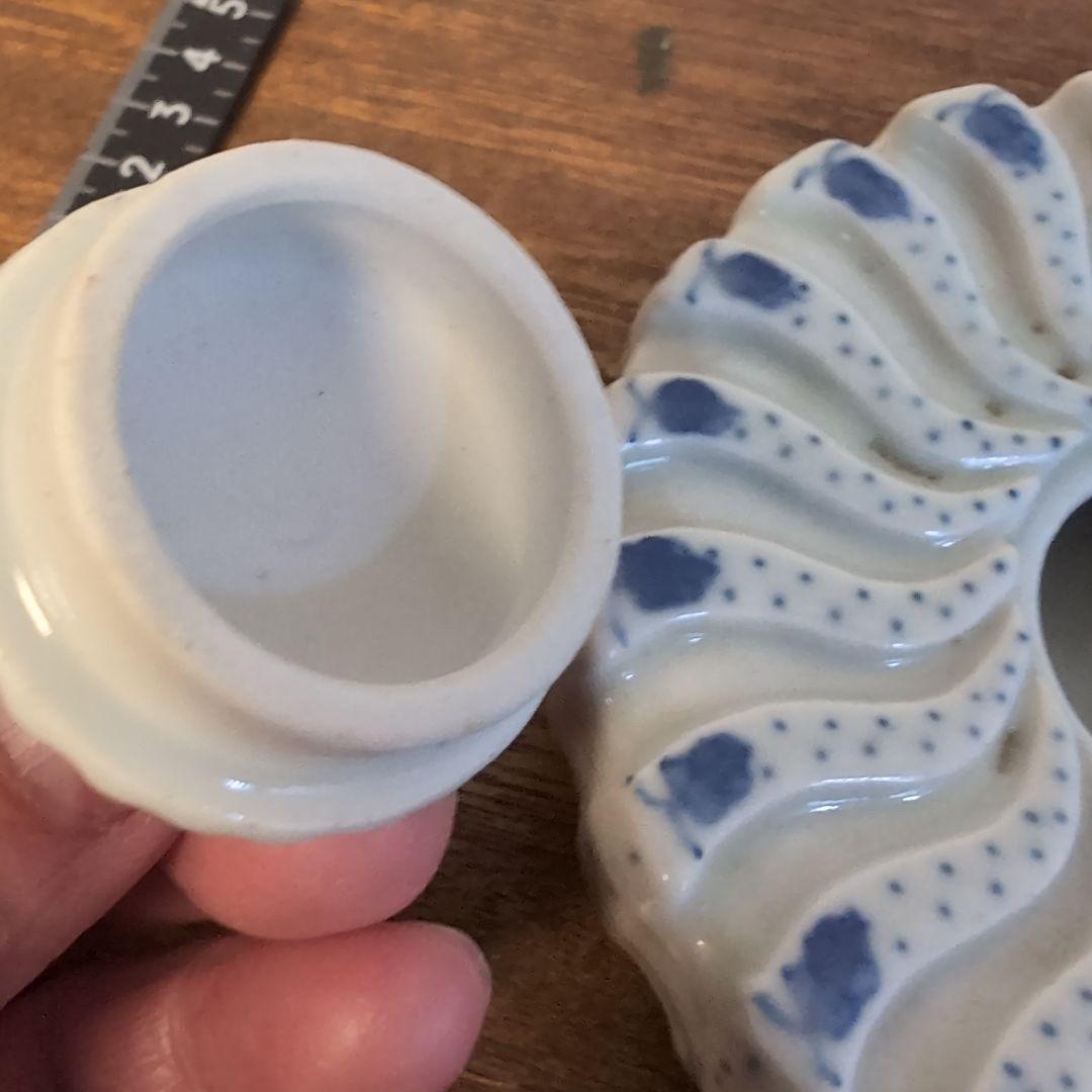 古染付　水差水滴　急須　大清雍正年製銘　書道具　骨董アンティーク工芸品　中国古玩