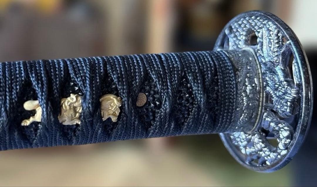 模造刀 真田幸村モデル 六文銭 台座付き 観賞用 コスプレ