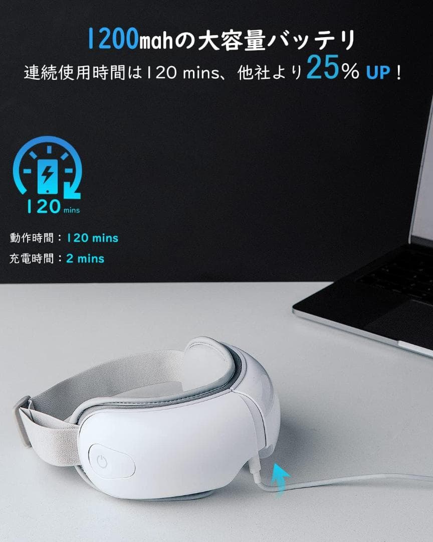 アイウォーマー 目元エステ アイケア Bluetooth 音楽 ホットアイマスク