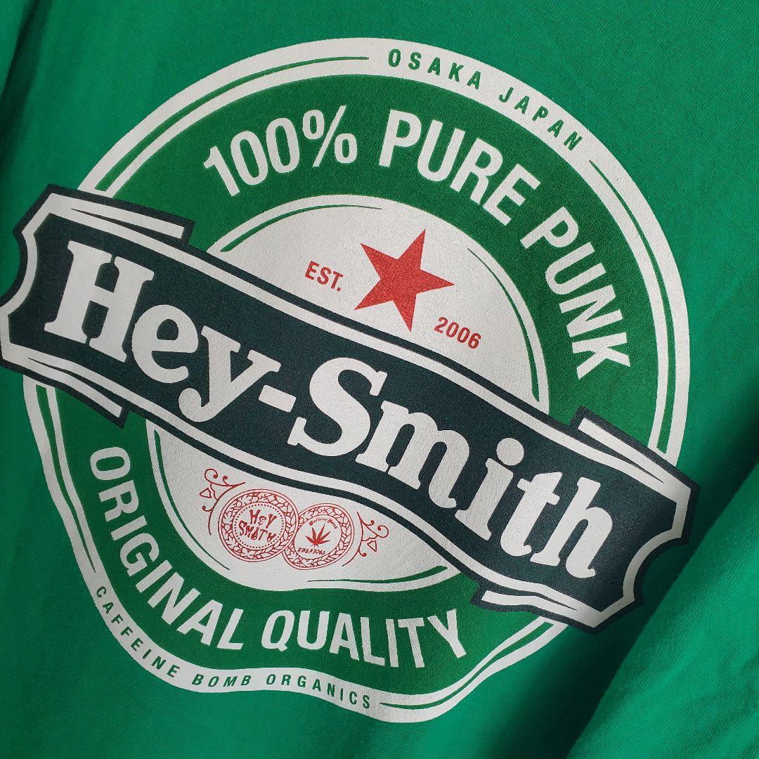 希少 HEY-SMITH Tシャツ XL バンドTシャツ ハイネケン グリーン