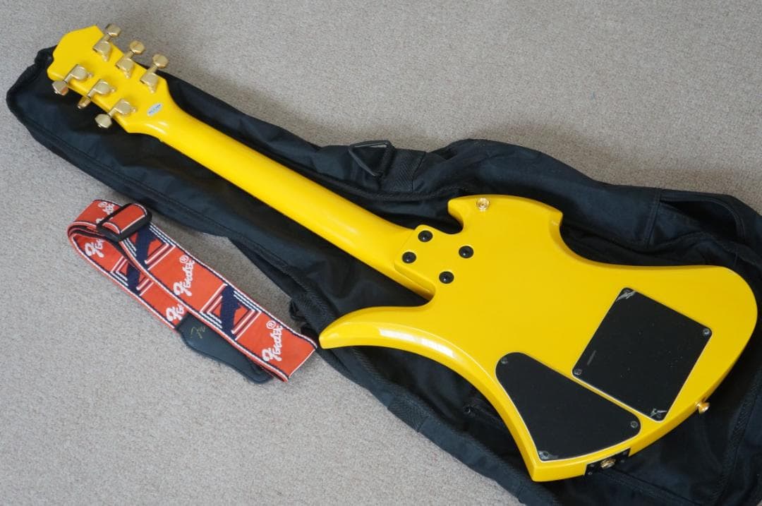 hide イエローハート Jr YH-JR Burny アンプ内蔵 ミニギター