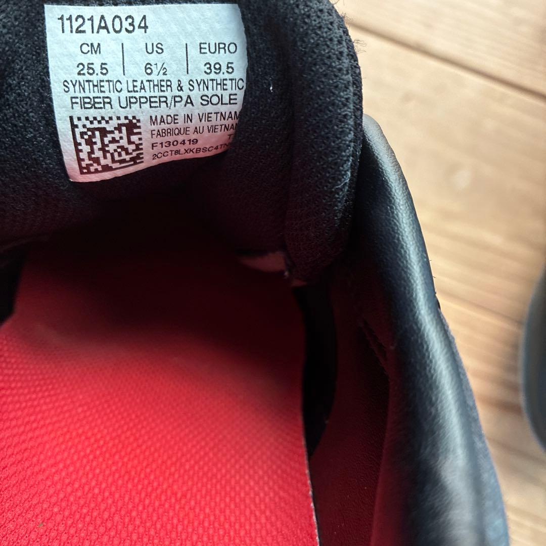 asics ベルクロ式 野球用シューズ 黒