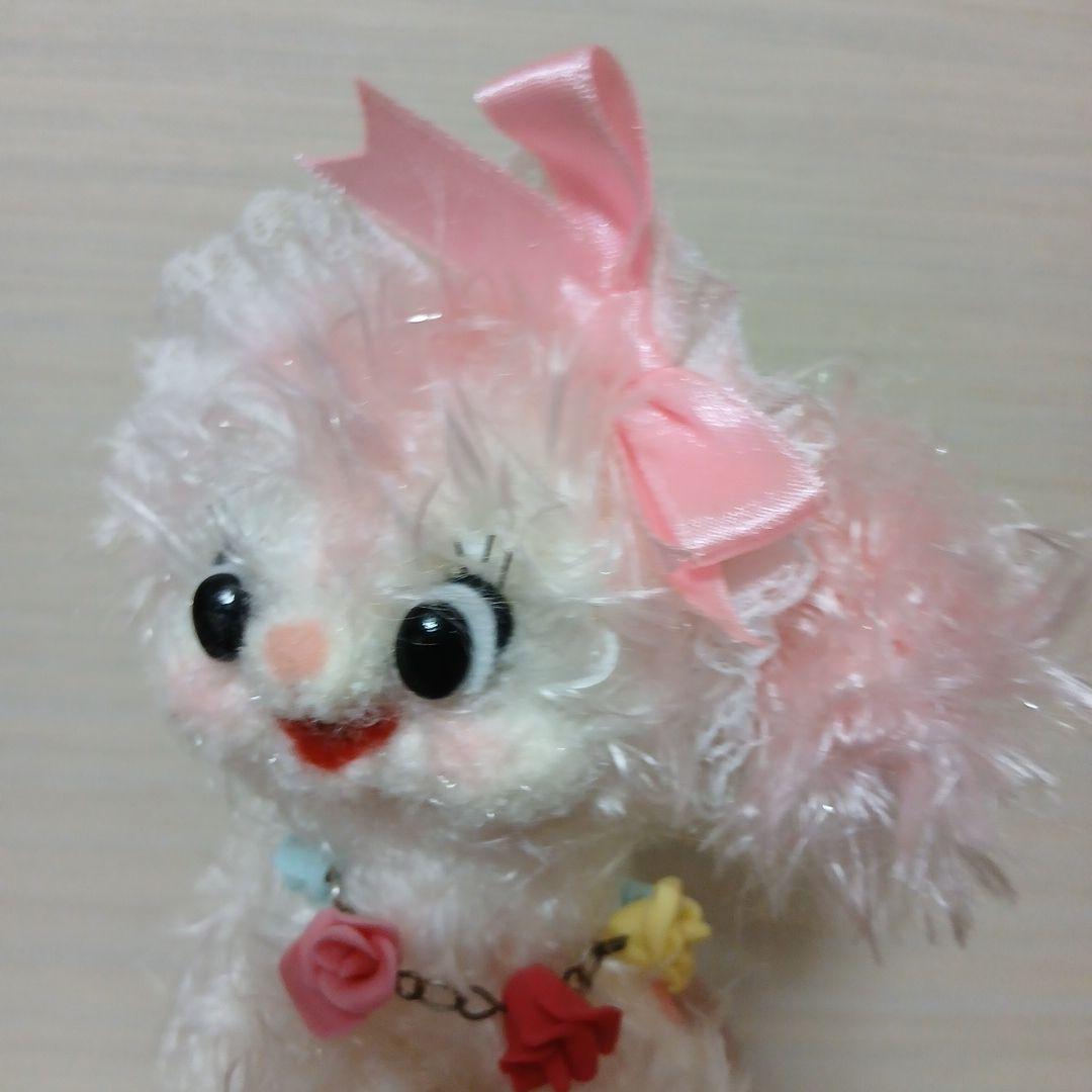 作家様　ふわふわワンちゃん　ぬいぐるみ　ピンク