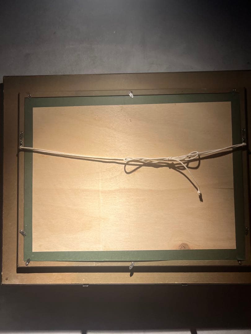 金箔風景画 肉筆油彩画