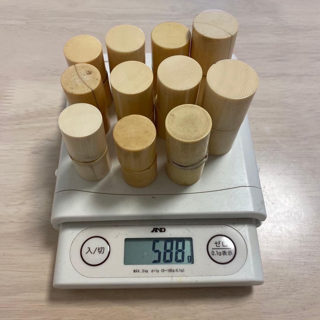 軸先　根付け材　掛け軸用　11個セット(22個) 588g