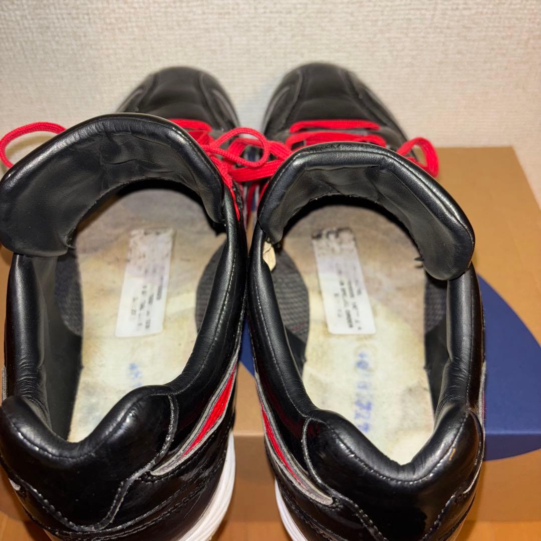 アシックス　ASICS ブラック/レッド スパイク　27.5