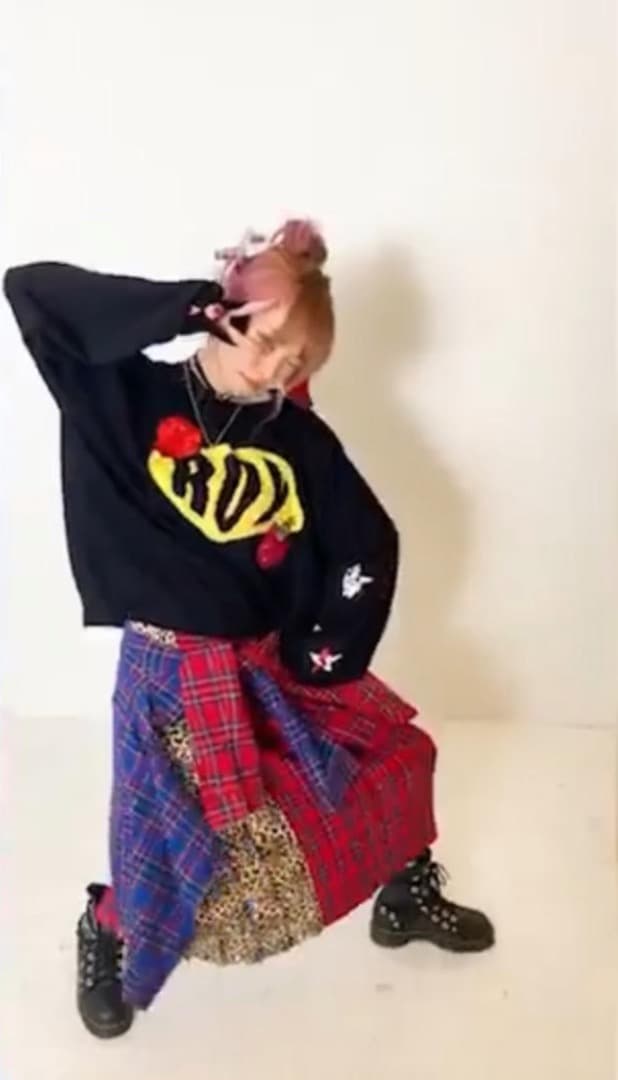 ROY refrect overjoy スカート　Mサイズ　青チェック