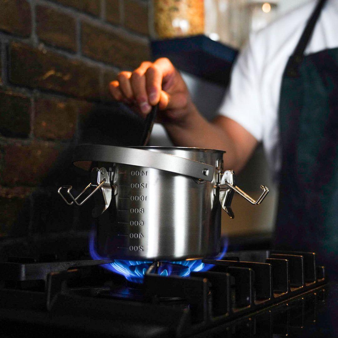 仔犬印　丸給食缶ミニ　新品未使用　検)本間製作所