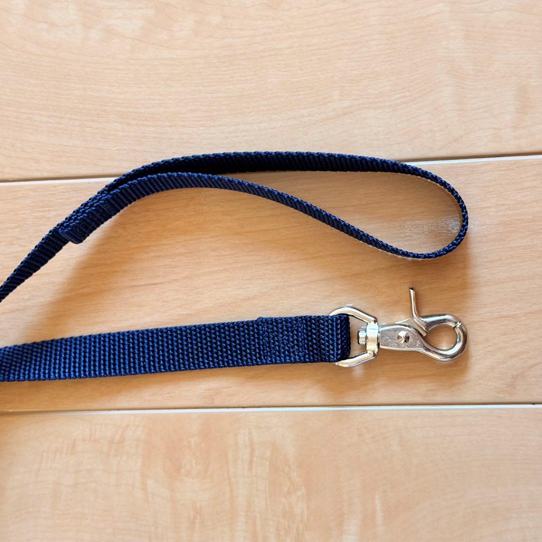 【新品未使用】ロンハーマン ネイビー 犬 首輪 S リード