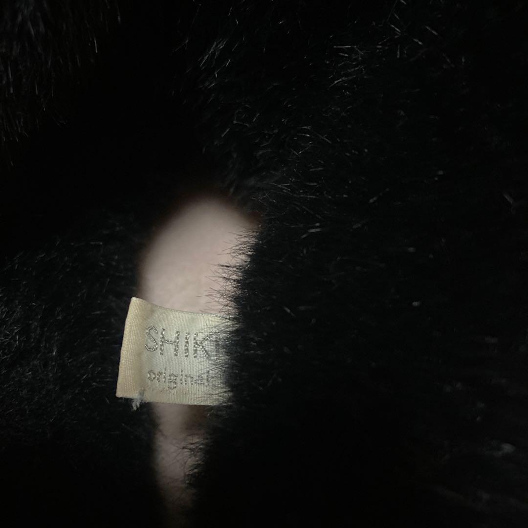 四季オリジナル　ぬいぐるみ　黒猫　中古品　寝そべりポーズ　中古品