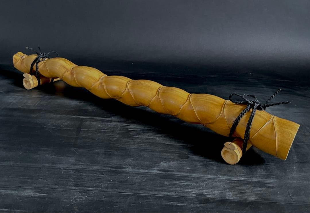 「母」 亀甲竹 結界 竹 紙箱 茶道具 風炉先 煎茶 （Ｂ）