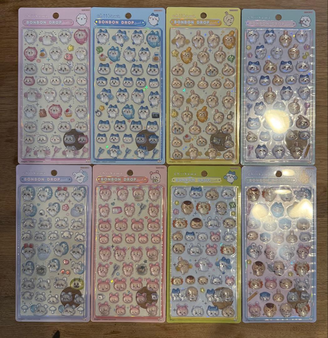 【正規品】ちいかわ BONBON DROP ボンボンドロップシール 全8種セット