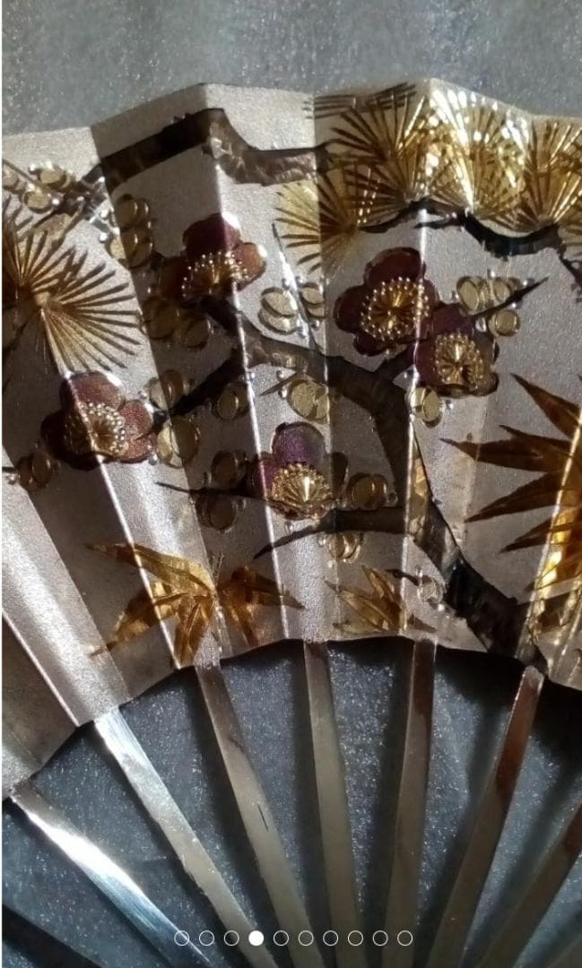 武比古　純銀扇8号純銀刻印あり銀98g定価28万6千円ケース無し