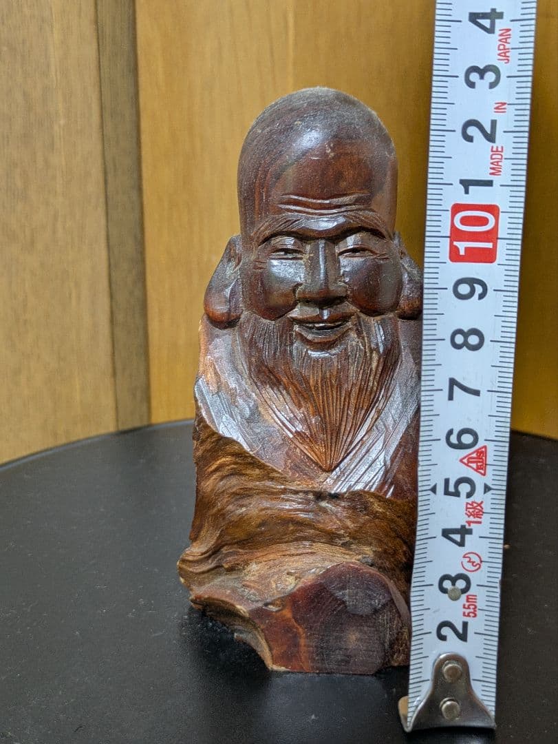 七福神　木製仏像風彫刻 約10cm〜15cm