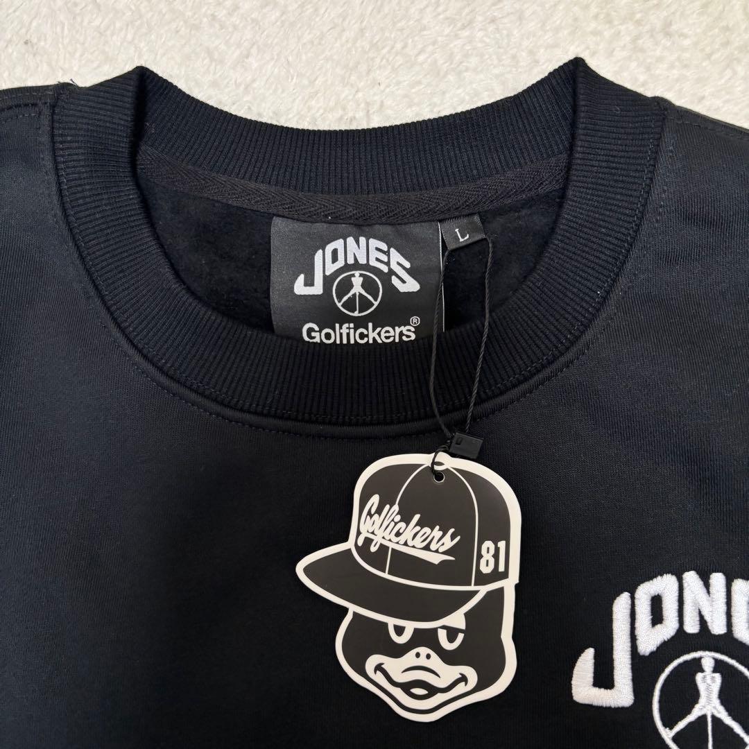 Golfickers × JONES スエット トレーナー ブラック Lサイズ