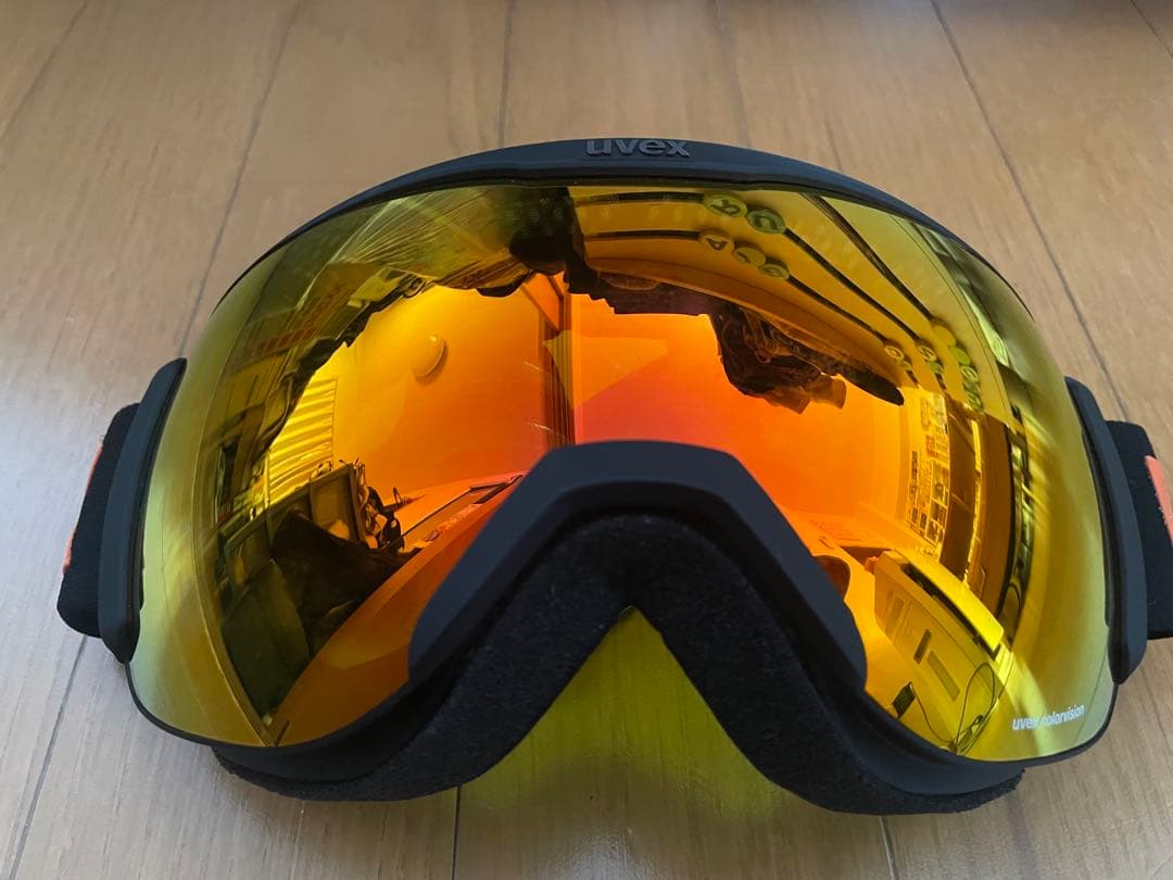 Uvex フルフェイスゴーグル オレンジミラー