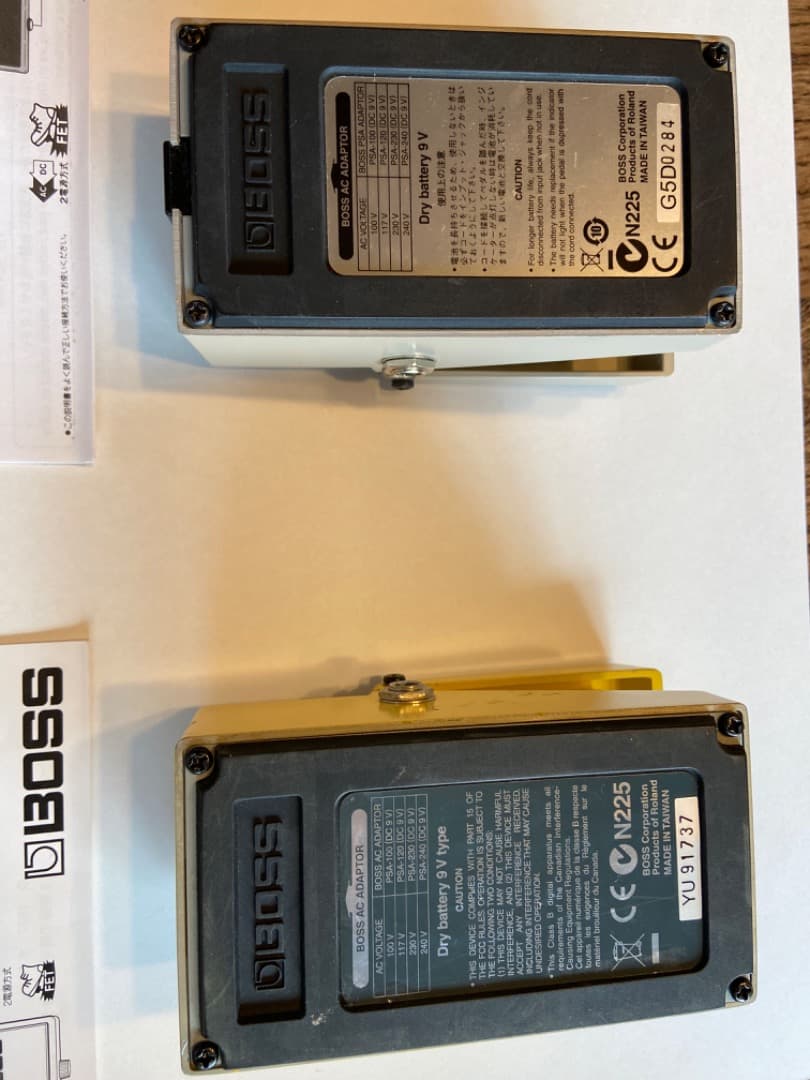 BOSS OD-3 Overdrive & GE-7 Equalizer セット