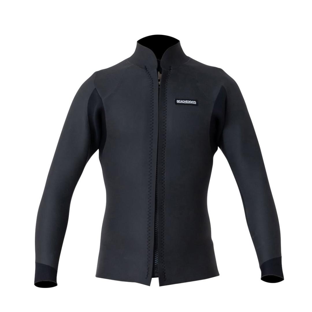 値下げ処分！日本製！B.D.ロゴパッチ 2mm 長袖スキンジャケット（L）