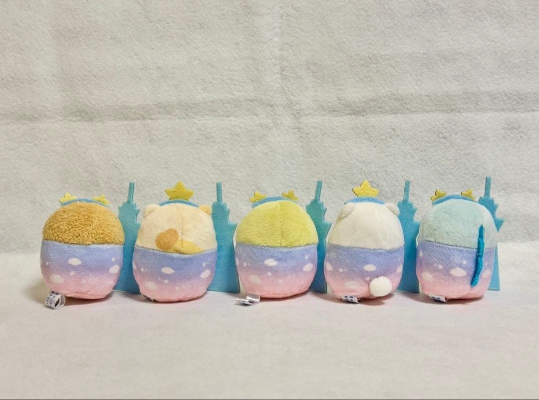すみっコぐらし　スカイツリー　てのりぬいぐるみ「5点まとめ売り」