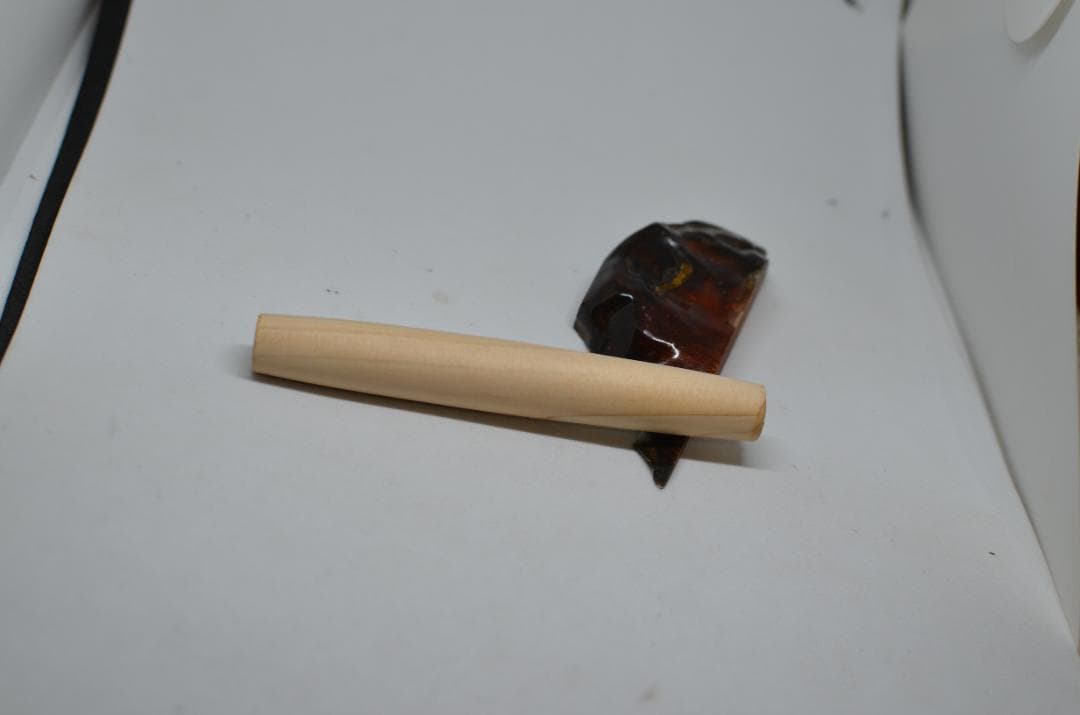 【ベル＝僕】完成いたしました。木軸　手作り　三神シャープ1100