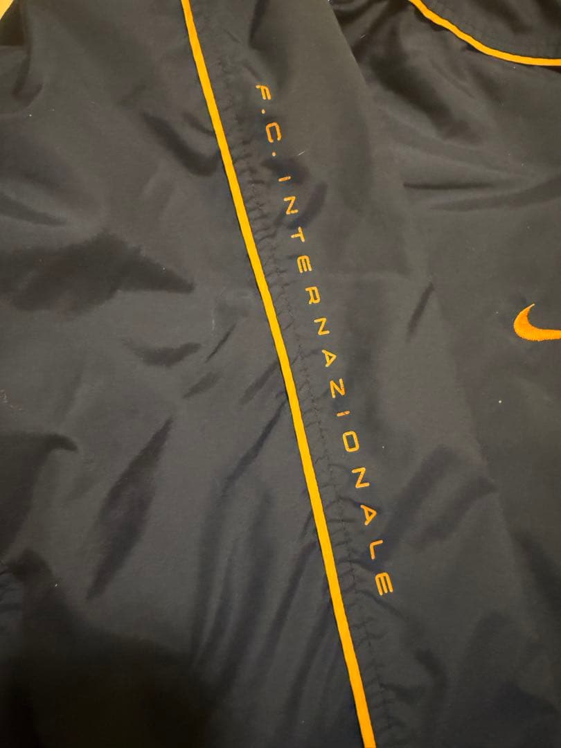 2003/04 インテルミラノ ナイロンジャケット ブルゾン (L)ナイキ 厚手