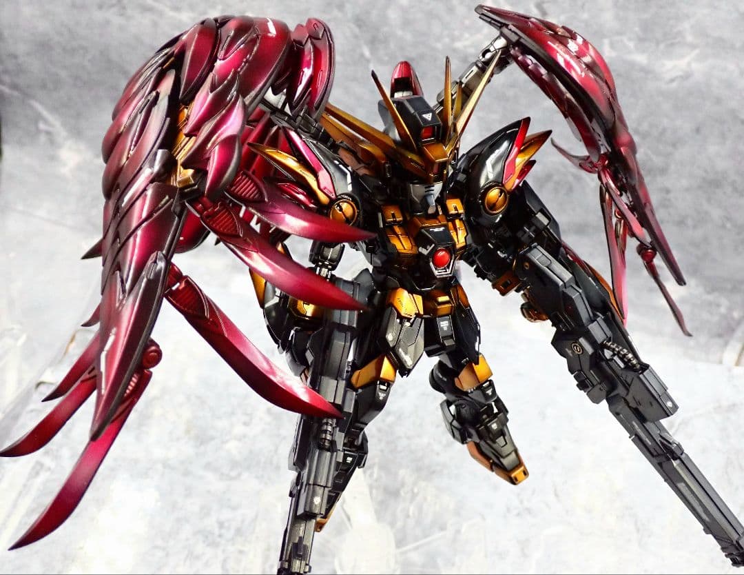 MGSD ウイングガンダムゼロ(EW) リベリオン 全塗装 ガンプラ完成品