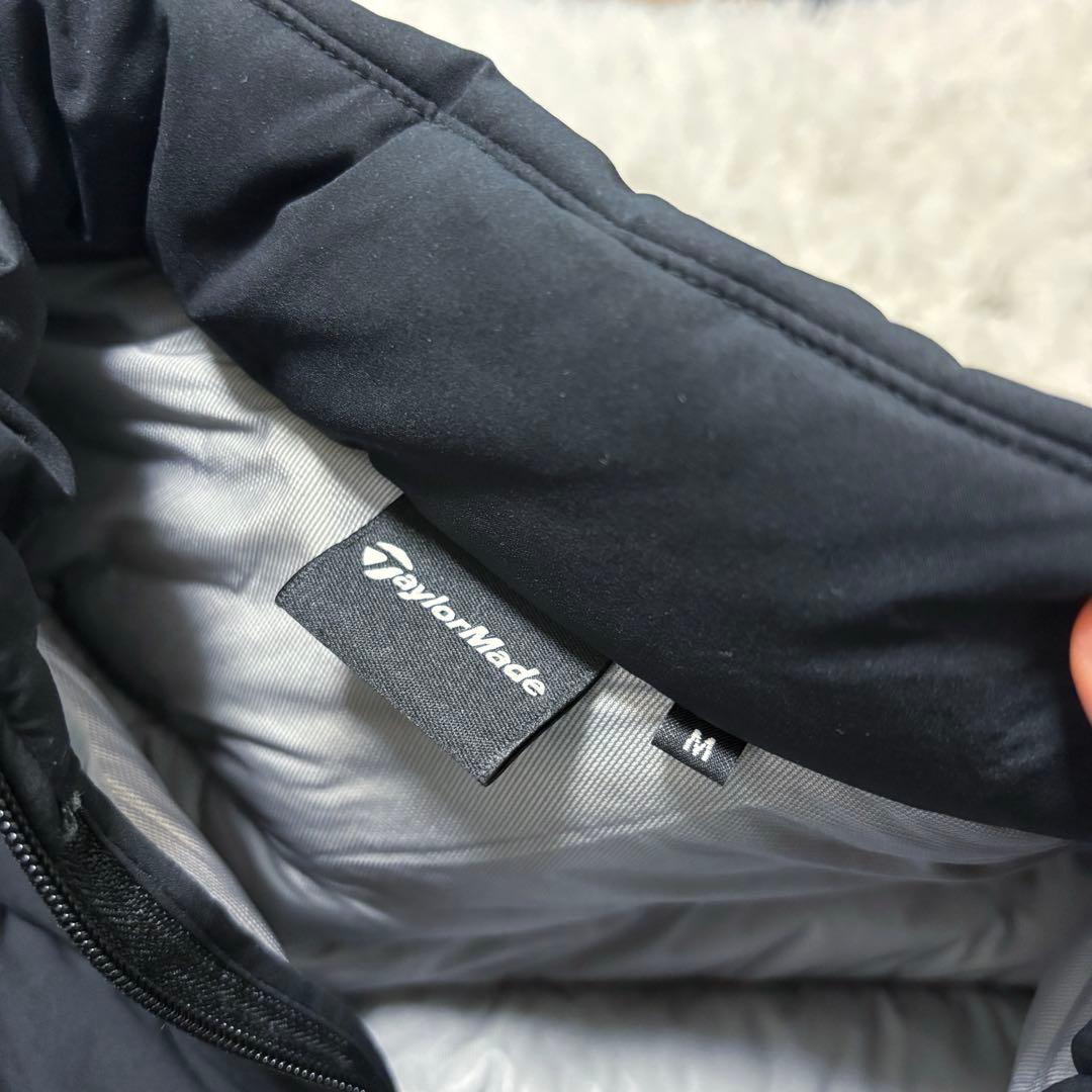 最新作 テーラーメイド ダウン ブラック 蓄熱 ブルゾン ジップ 中綿
