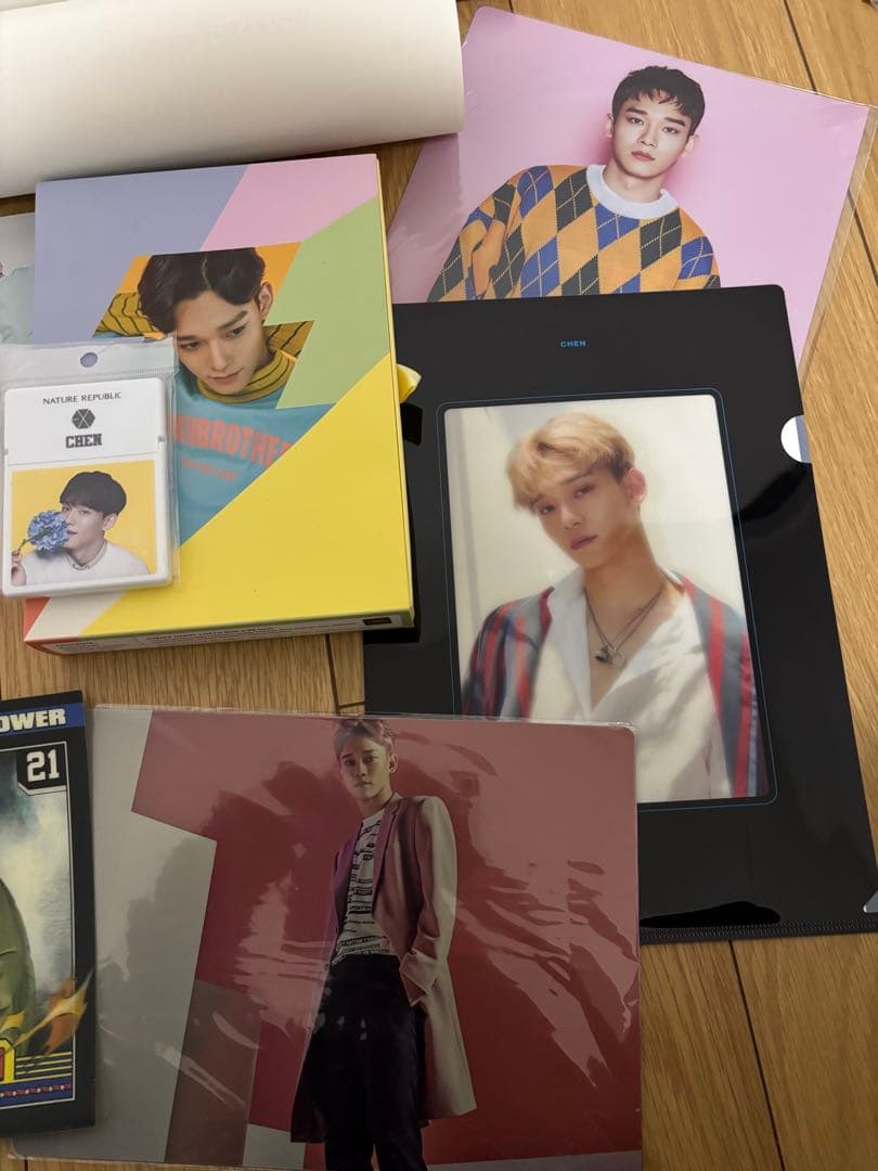 EXO CHEN チェン グッズ まとめ売り CD うちわ ポスター