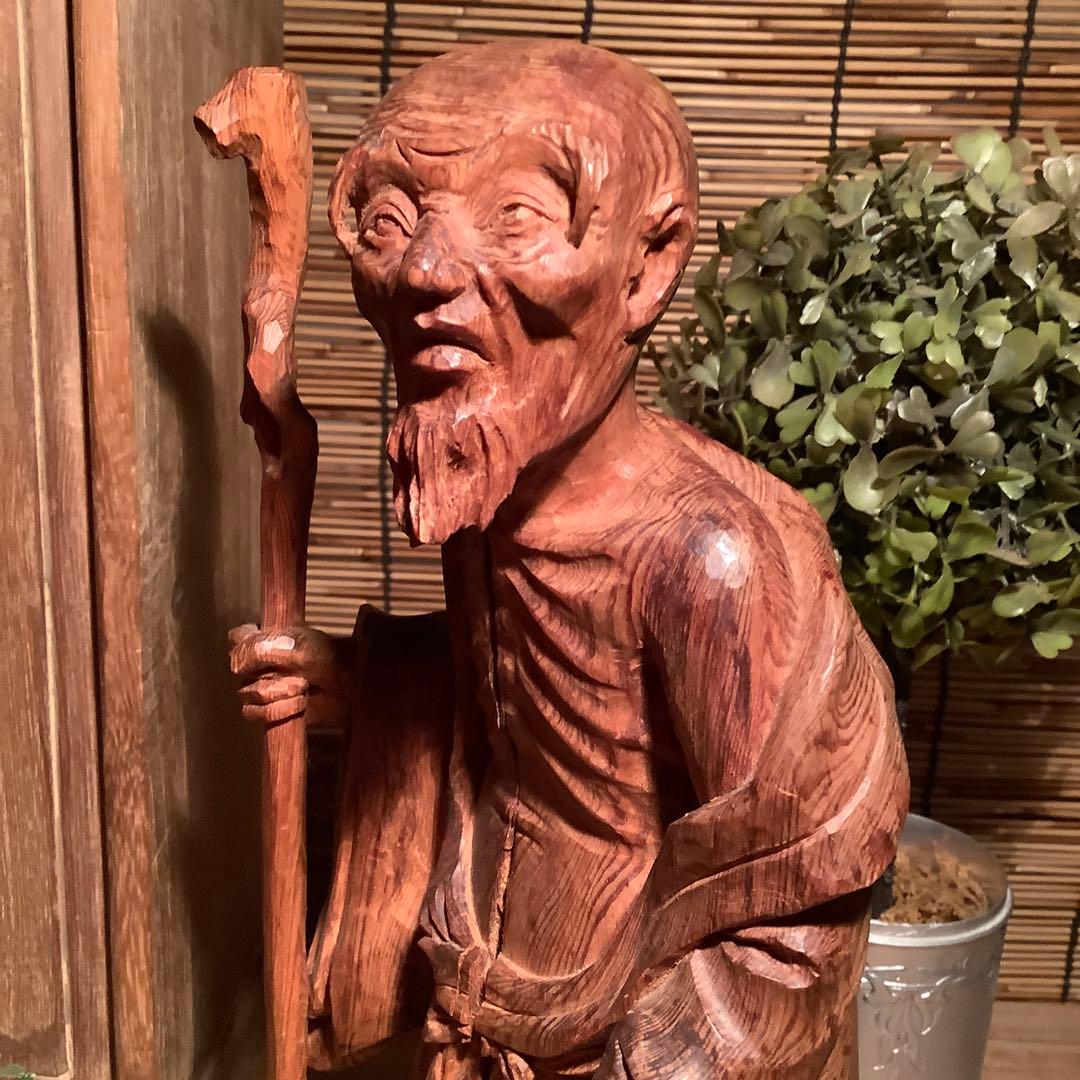 古玩・中国伝統宗教「最高神・天仙」地仙・多神信仰・神通力・不老不死・銘・共箱