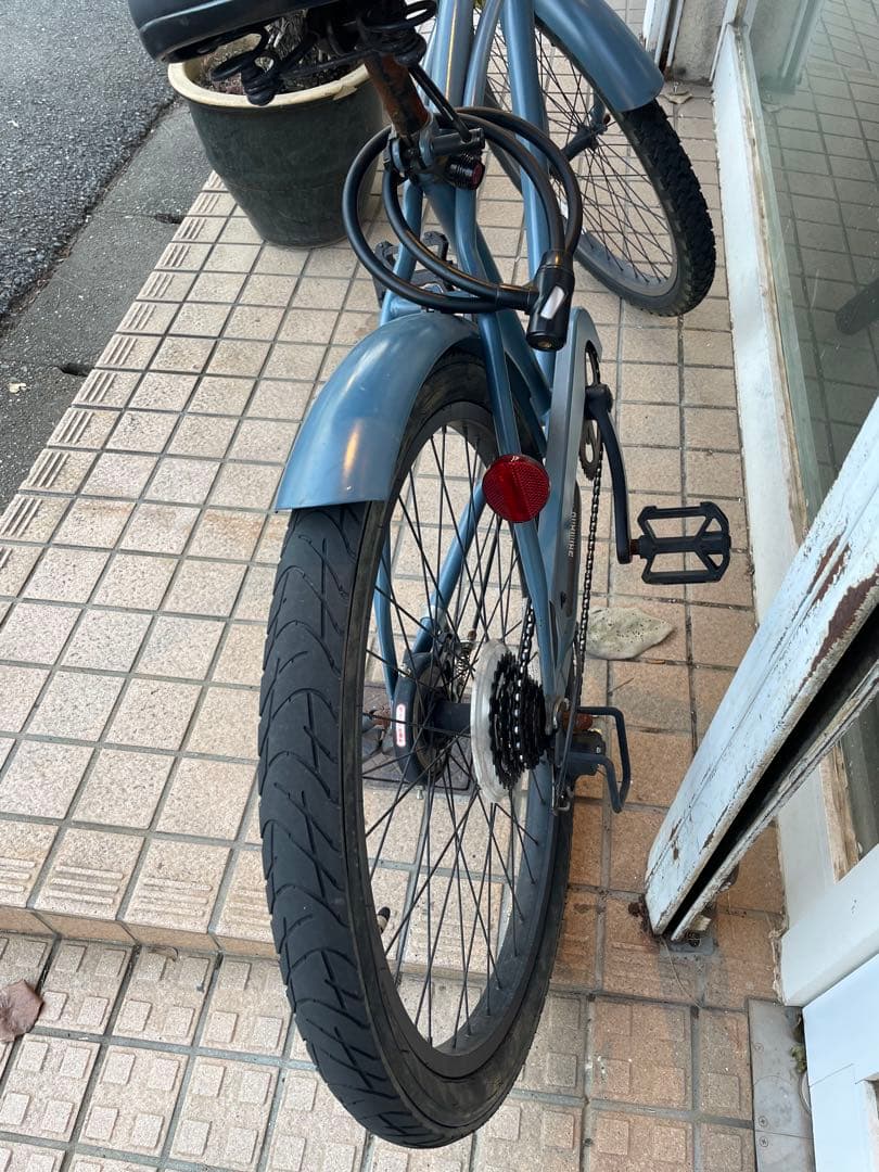 グレー ビーチクルーザー KB 自転車本体　レインボー　24インチ　おしゃれ