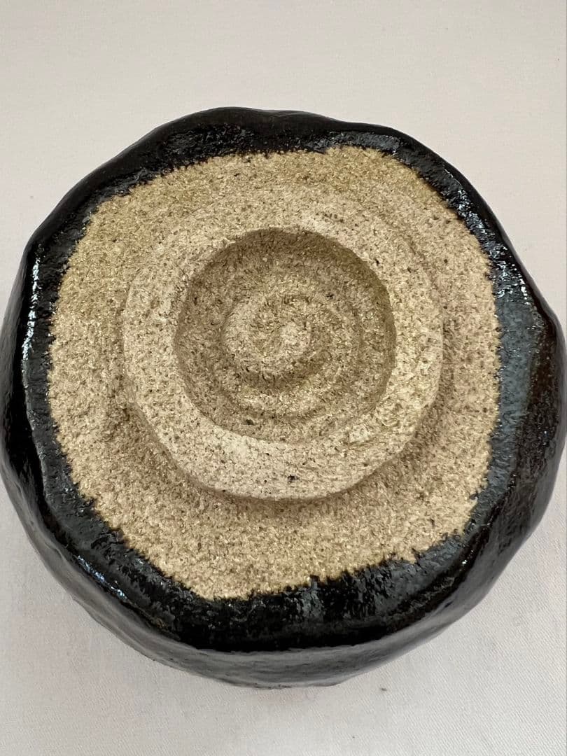 紫野焼 黒楽茶碗 馬の字 15の内 大徳寺 管長 小田雪窓 箱書 茶道具